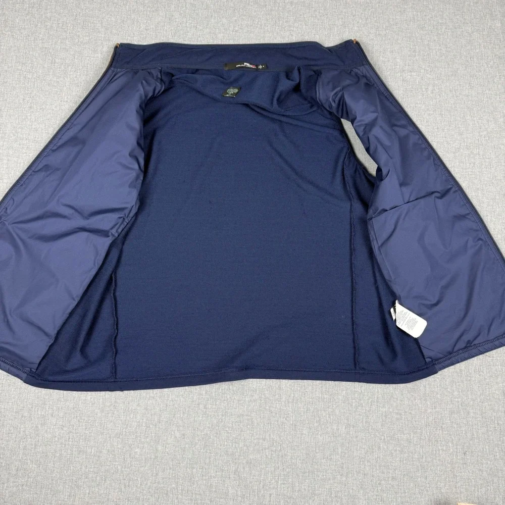 RLX Ralph Lauren Navy Blue Quilted Hybrid Vest Size M Mens Golf Activewear